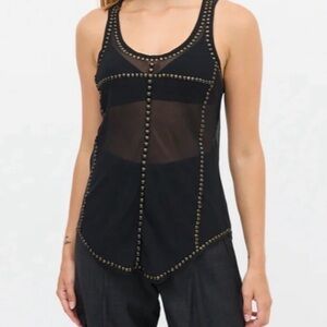 Isabel Marant Black Studded Women's Top
